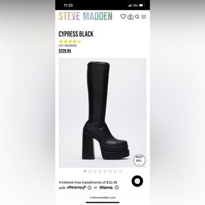 Steve Madden Cypress Black Boot